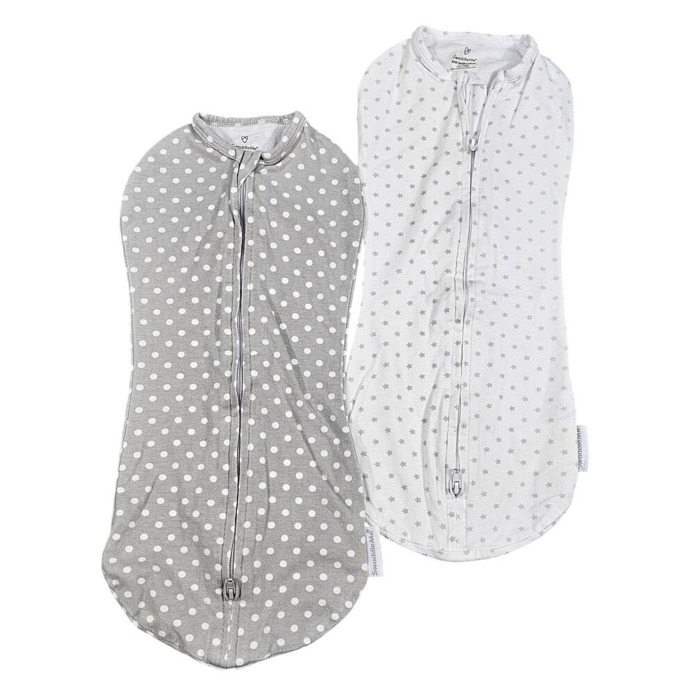 SWADDLEME INFANT SWADDLE SACKS – SIZE SMALL – 0–3 MONTHS – 2‑PACK